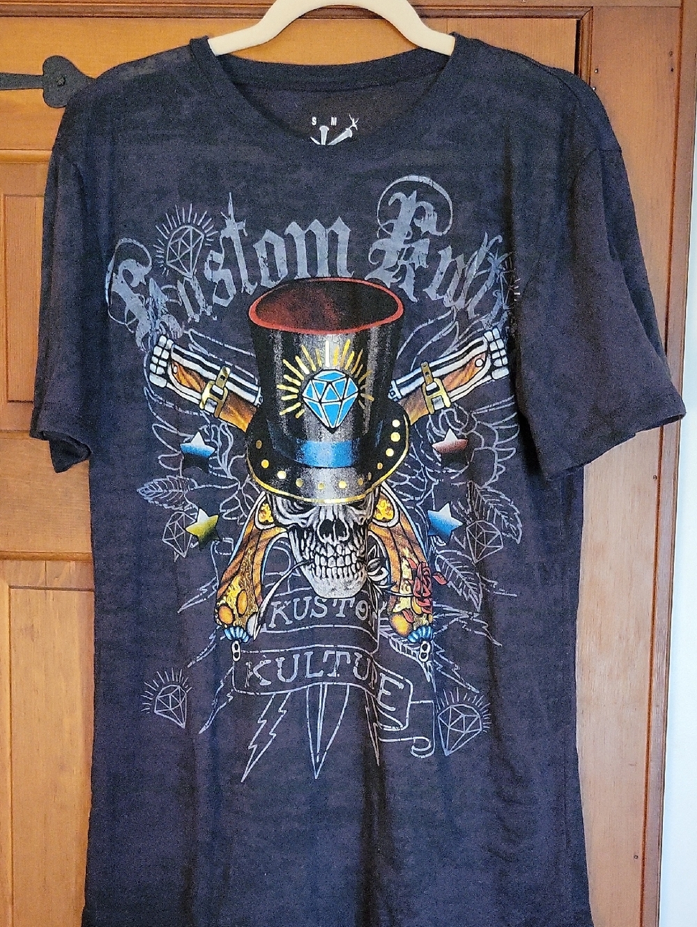 KUSTOM KULT Counterculture Black Graphic Skull Tee